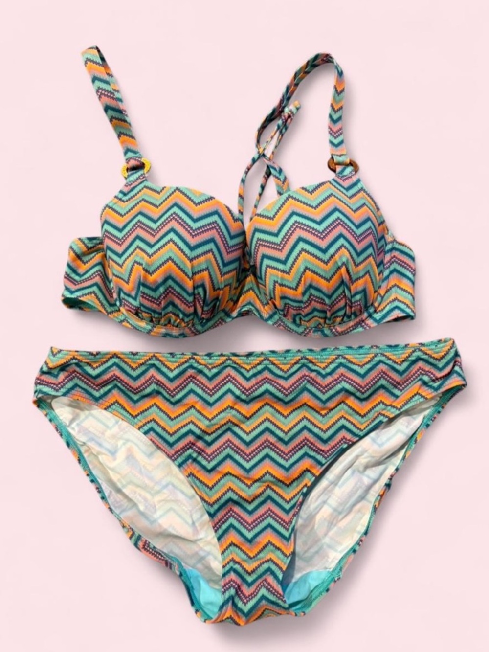 PrimaDonna Swim Chevron Bikini Set US M (34D/DD)